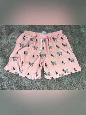 Goat USA  Ice Cream Suit Swim trunks Pink Medium Shorts